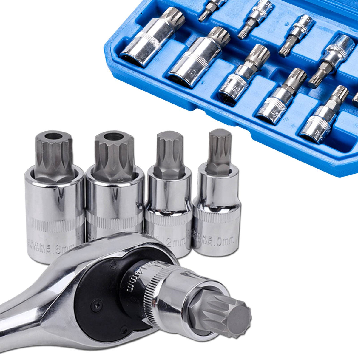 Qnkaa chrome finish sockets resist corrosion for long-lasting use.