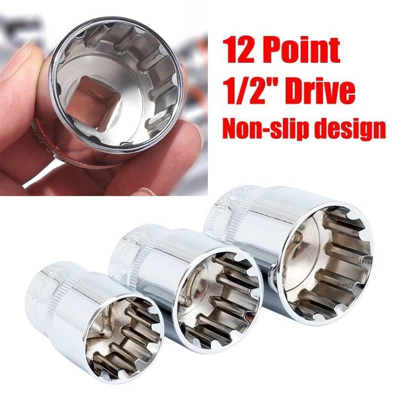 Qnkaa 12-point sockets fit diverse fasteners including 6-point and E-torx