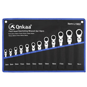 Qnkaa rolling bag keeps the wrench set organized and ready to grab.