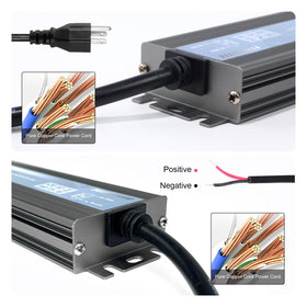 QNNP 12V DC output with 16.5A supports LED strips and spotlights