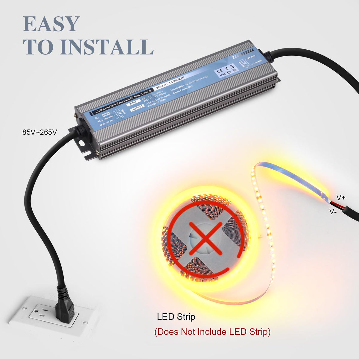 QNNP outdoor-indoor power supply supports weather-resistant LED systems