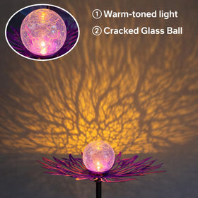 QOCNAM solar stake light with auto sensor turns on at dusk
