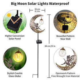 QOCNAM Waterproof LED garden stake standing up to rain and dew