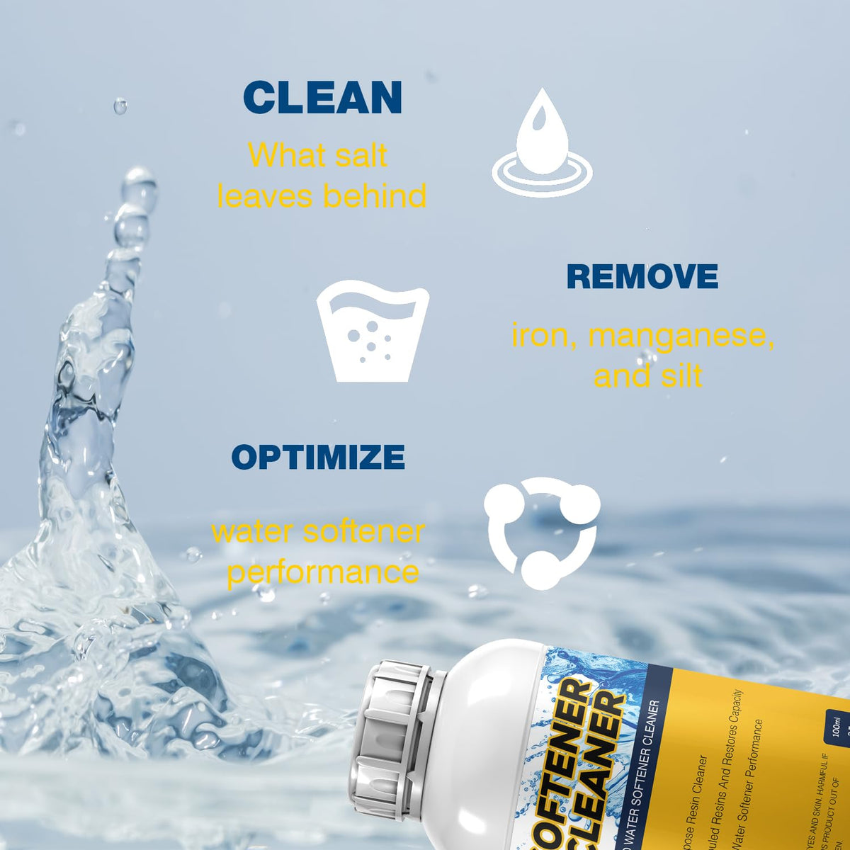 Qoddxx resin bed flush helps maintain effective regeneration