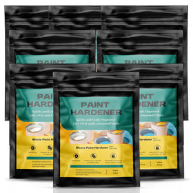 Qoddxx waste paint hardener 8-pack packaging demonstrates eco-friendly disposal