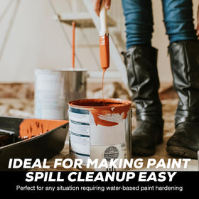 Qoddxx solution for water-based spills and garage cleanup