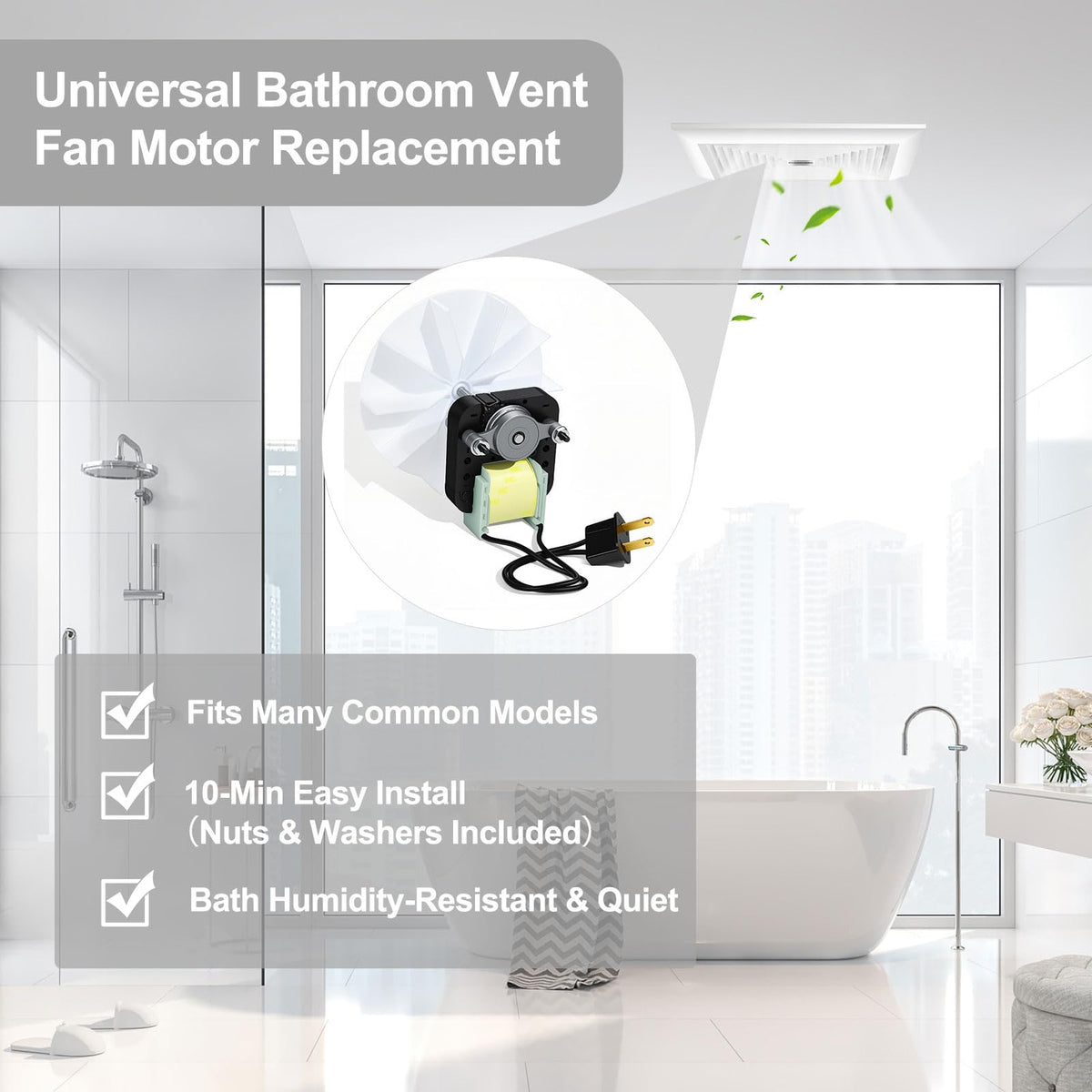 Qofaoye durable construction suited for humid bathrooms.