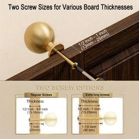 QOGRISUN knob mounted on a cabinet front showing consistent finish
