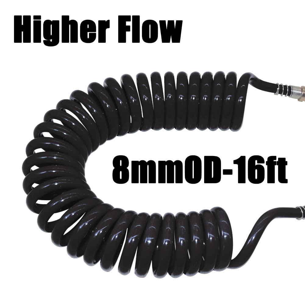 Qolekog air blow gun kit 8mm tube improves flow for faster cleaning