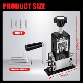 Qopaw wire stripper adjusted to 1 mm to 25 mm wires for versatile use.