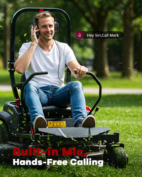 Qozybuds-adjustable-headband ensures a secure fit while working.