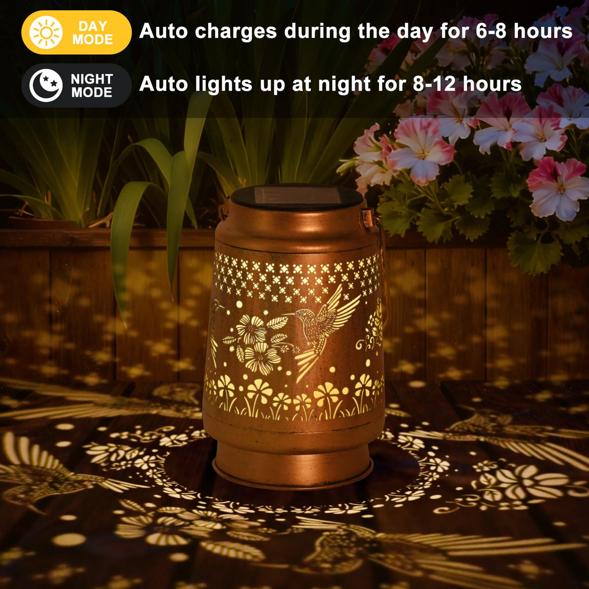 QPPDER lantern with gold copper finish exudes elegant charm