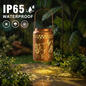 QPPDER hanging solar lantern ready for yard decor and flexibility