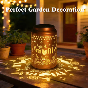 QPPDER hummingbird lantern on ground for garden decor
