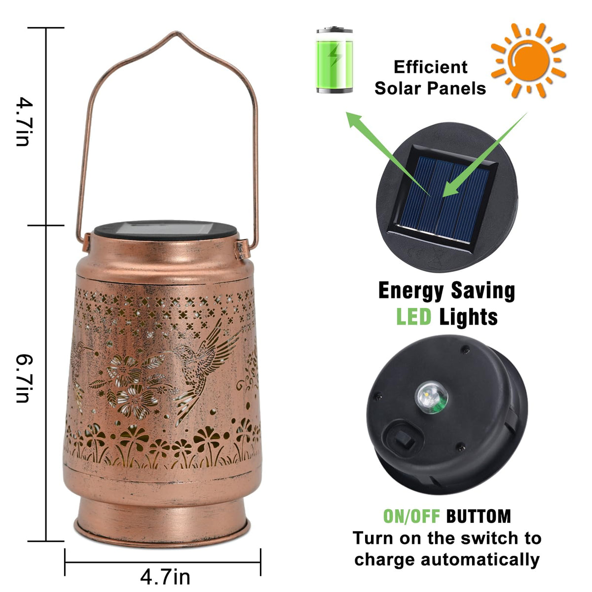 QPPDER solar-lantern-warm-glow-pattern casts intricate light patterns at night.