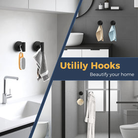 QQK suitable for multiple surfaces, offering versatile use for towels, loofahs, or utensils.
