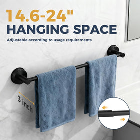 QQK towel rack wall-mount suction cups demonstrate easy non-drill installation.