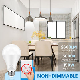 QQLXST 5000K daylight bulb installed in kitchen for crisp task lighting