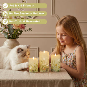 QRF flameless candles center-piece setup adds warmth to gatherings.