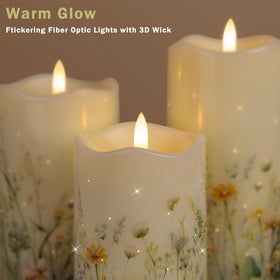 QRF flameless candles remote control for easy timing and settings.