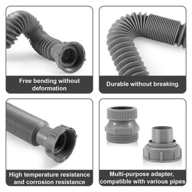 QruiLanTu 360-degree bend helps route hoses around obstacles.