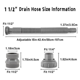 QruiLanTu P-Trap adapter securely connects to standard drains.