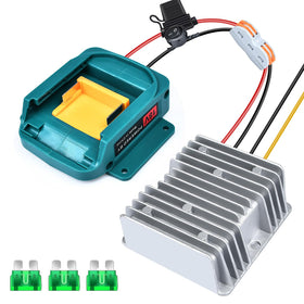 QSDXNYDC battery adapter fits Makita 18V LXT for easy 12V power conversion.