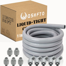 QSHFTO 1-inch liquid-tight conduit 25 ft for organized wiring.