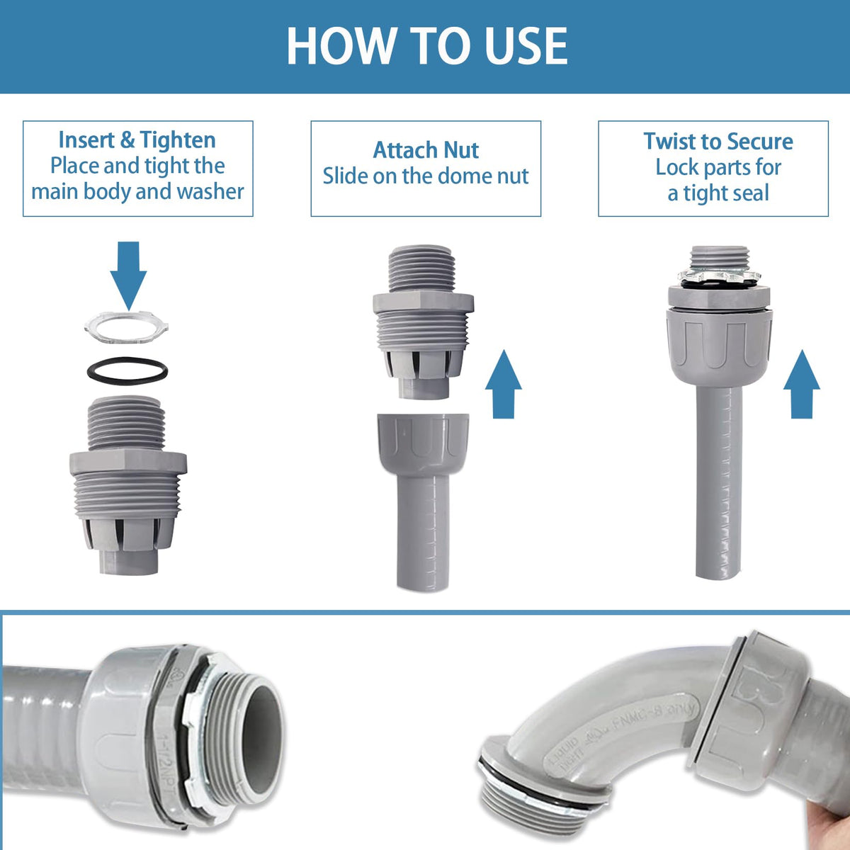 QSHFTO flexible conduit adapts to curved paths and complex layouts.