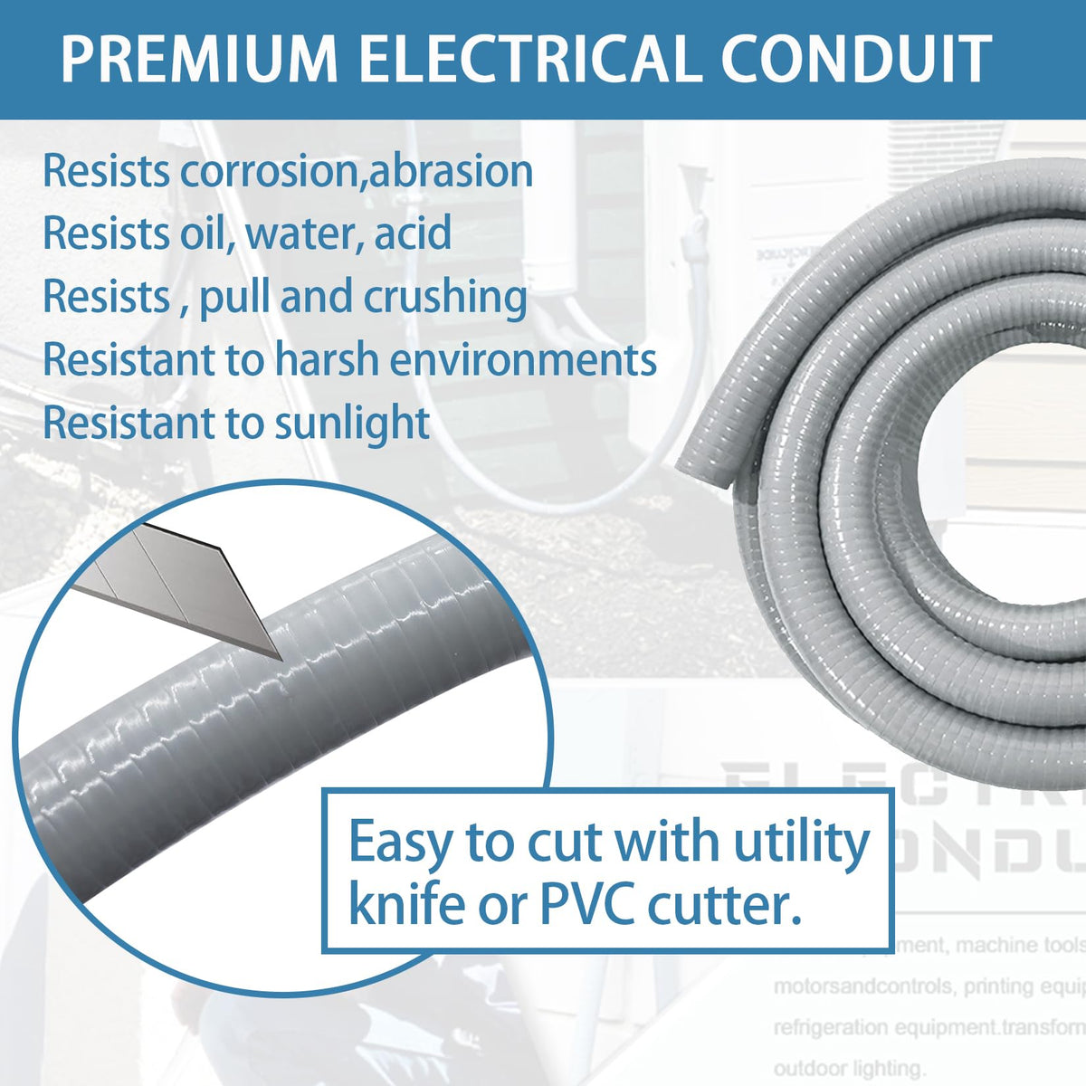 QSHFTO watertight seal protects outdoor and damp locations.