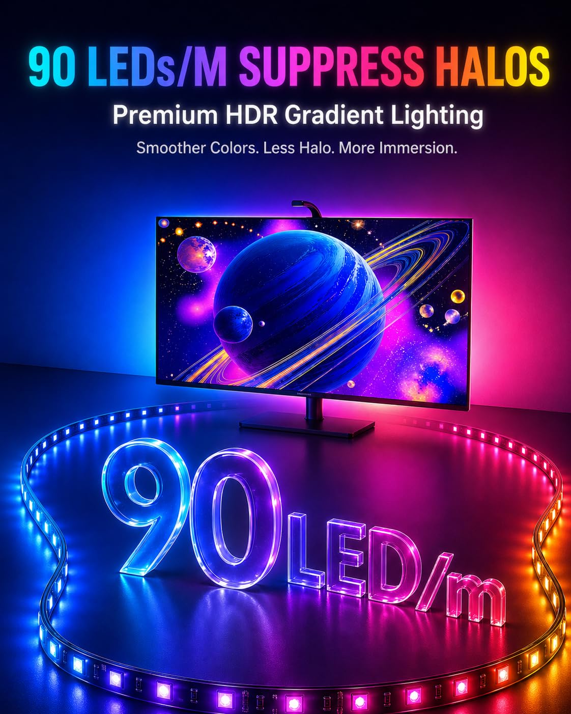 QTU camera-sync to screen aligns lighting with on-screen action.