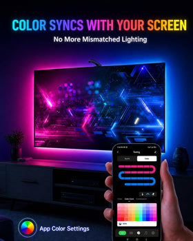 QTU music-reactive settings sync lights to your soundtrack.