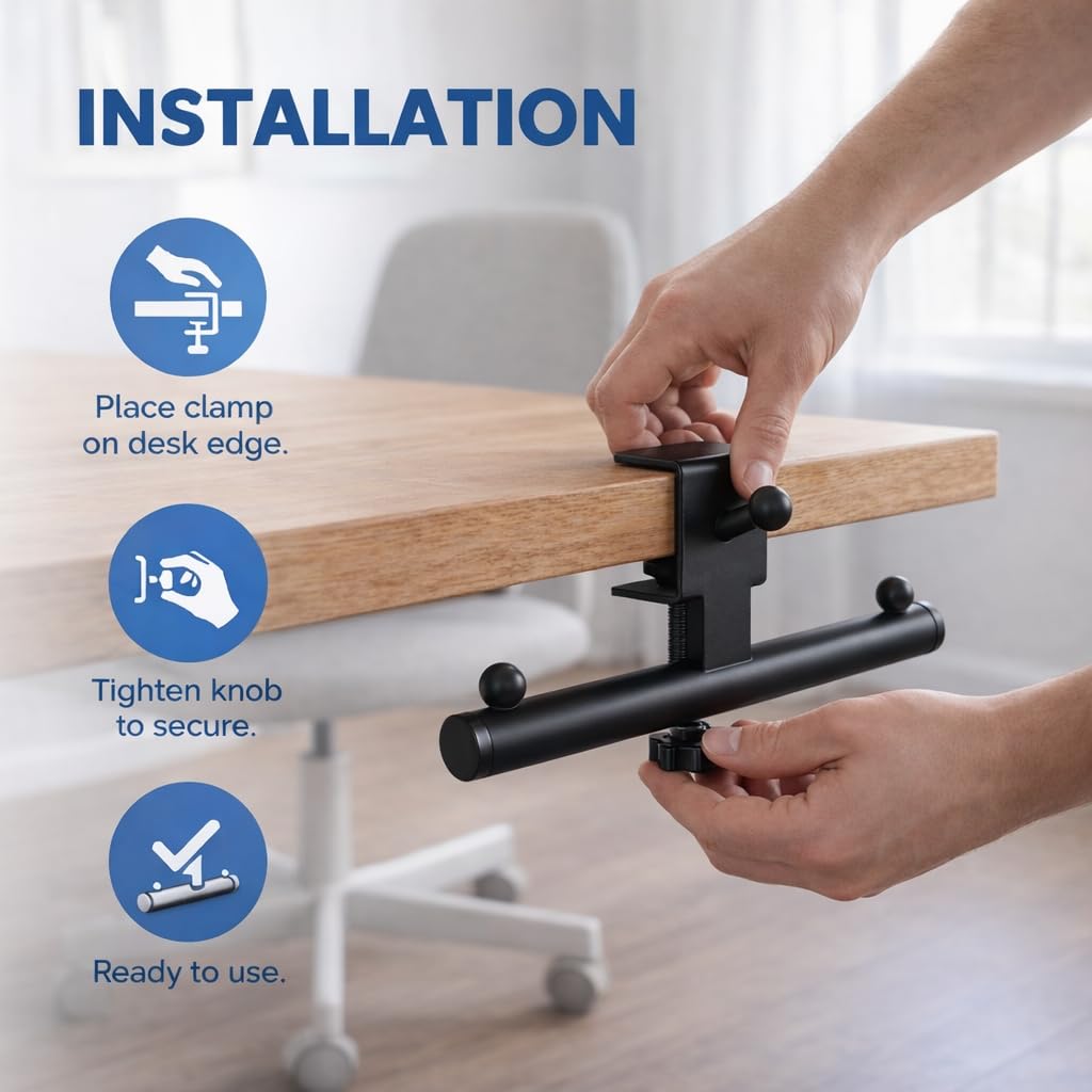 Qtyhod heavy-duty desk backpack hanger suits office, classroom, dorm, and home use