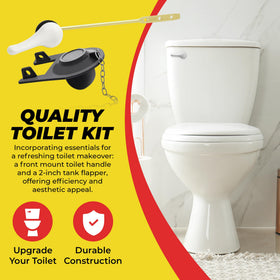 Qualihome 2-inch universal toilet flapper fits most tanks.