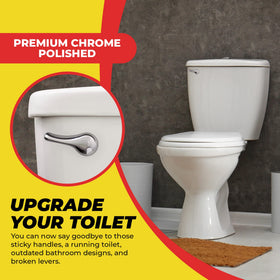 Qualihome durable toilet handle and flapper set reduces leaks