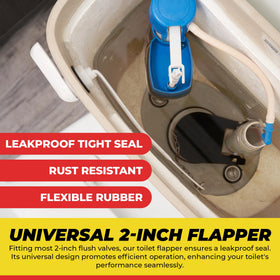 Qualihome toilet tank upgrade kit provides a complete replacement.