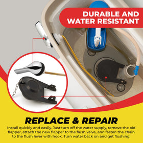 Qualihome 2-inch flapper with universal fit for most tanks