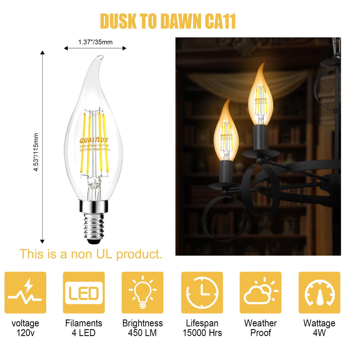 Qualilux bulbs support close arrangement without interference for flexible outdoor layouts
