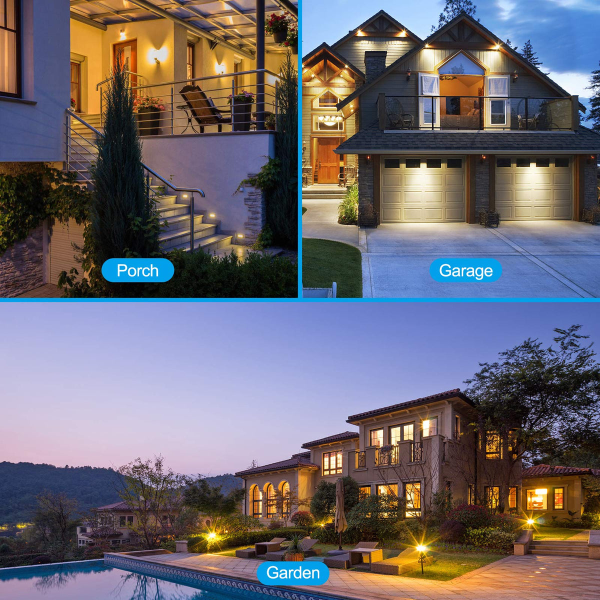 Qualilux long-life bulbs reach up to 25,000 hours for dependable outdoor lighting.