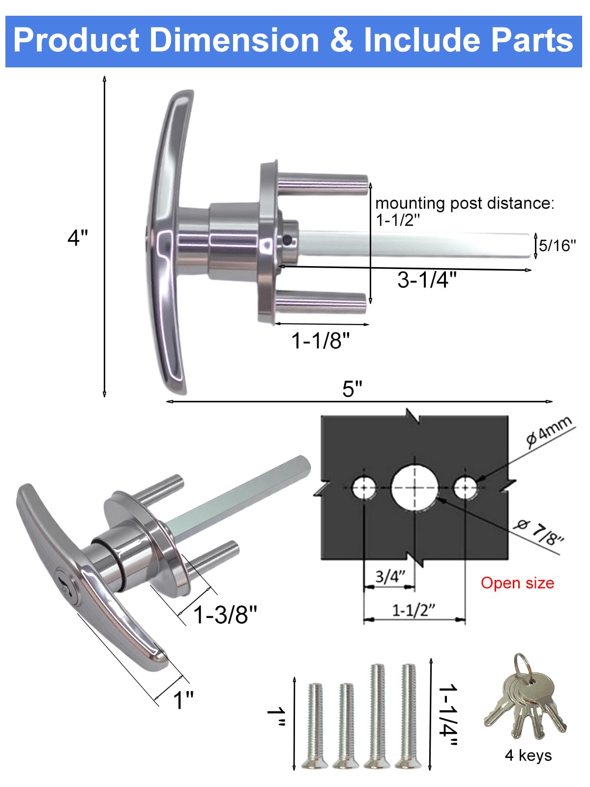 Quality Life die-cast zinc construction provides durable exterior hardware
