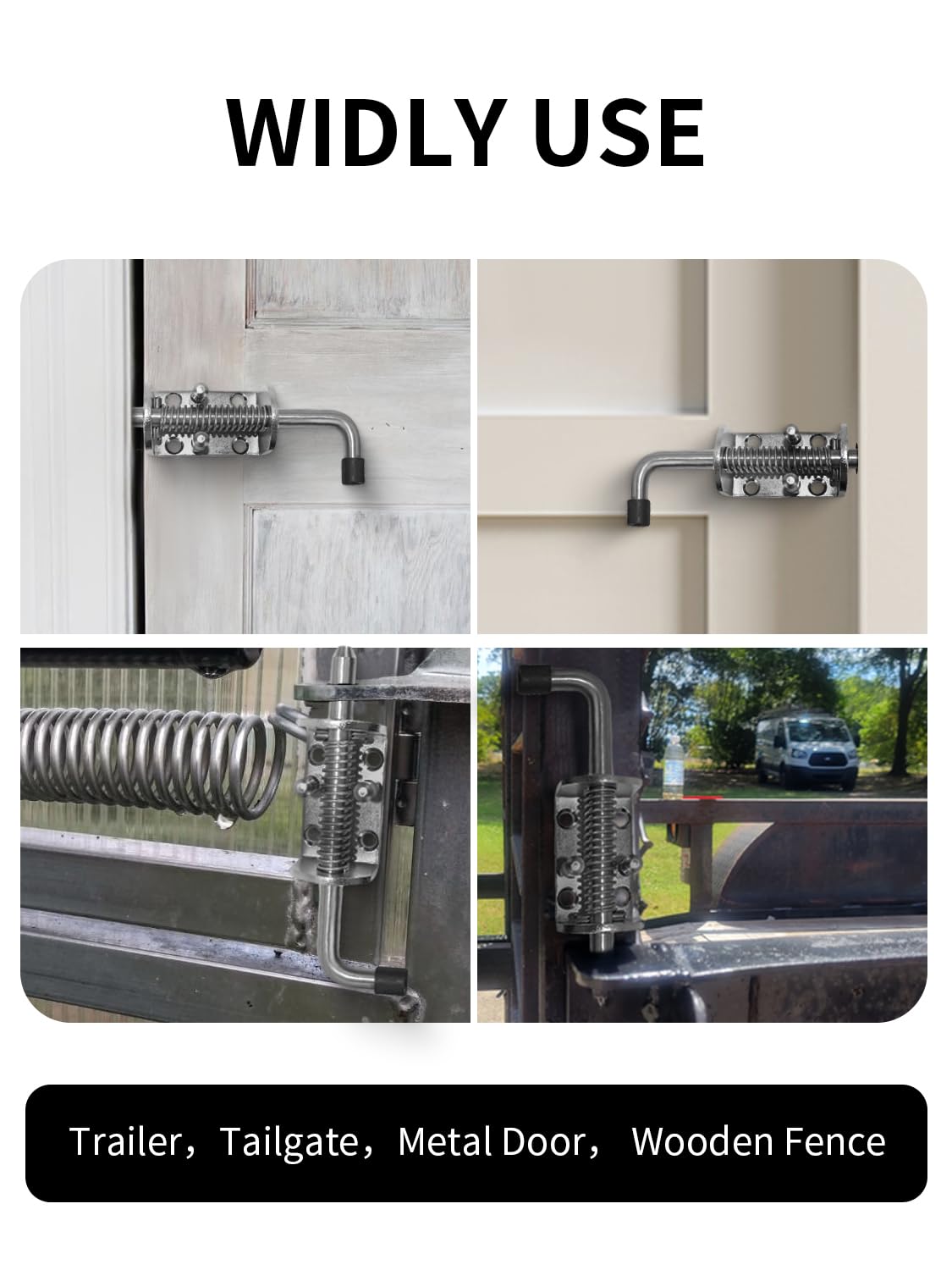 Quality Life installation-ready gate latch shown for versatile setups