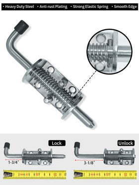 Quality Life latch shown in open side view for easy access