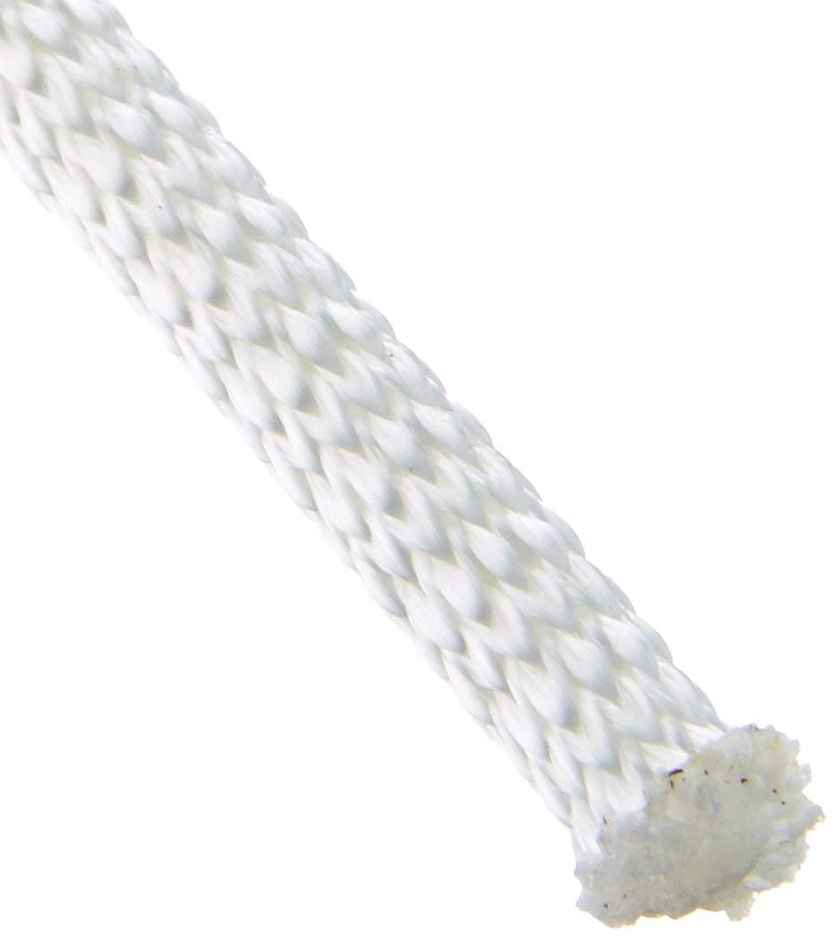 Quality Nylon Rope QNR 1/4 inch white solid braid—great for outdoor tasks and DIY projects.
