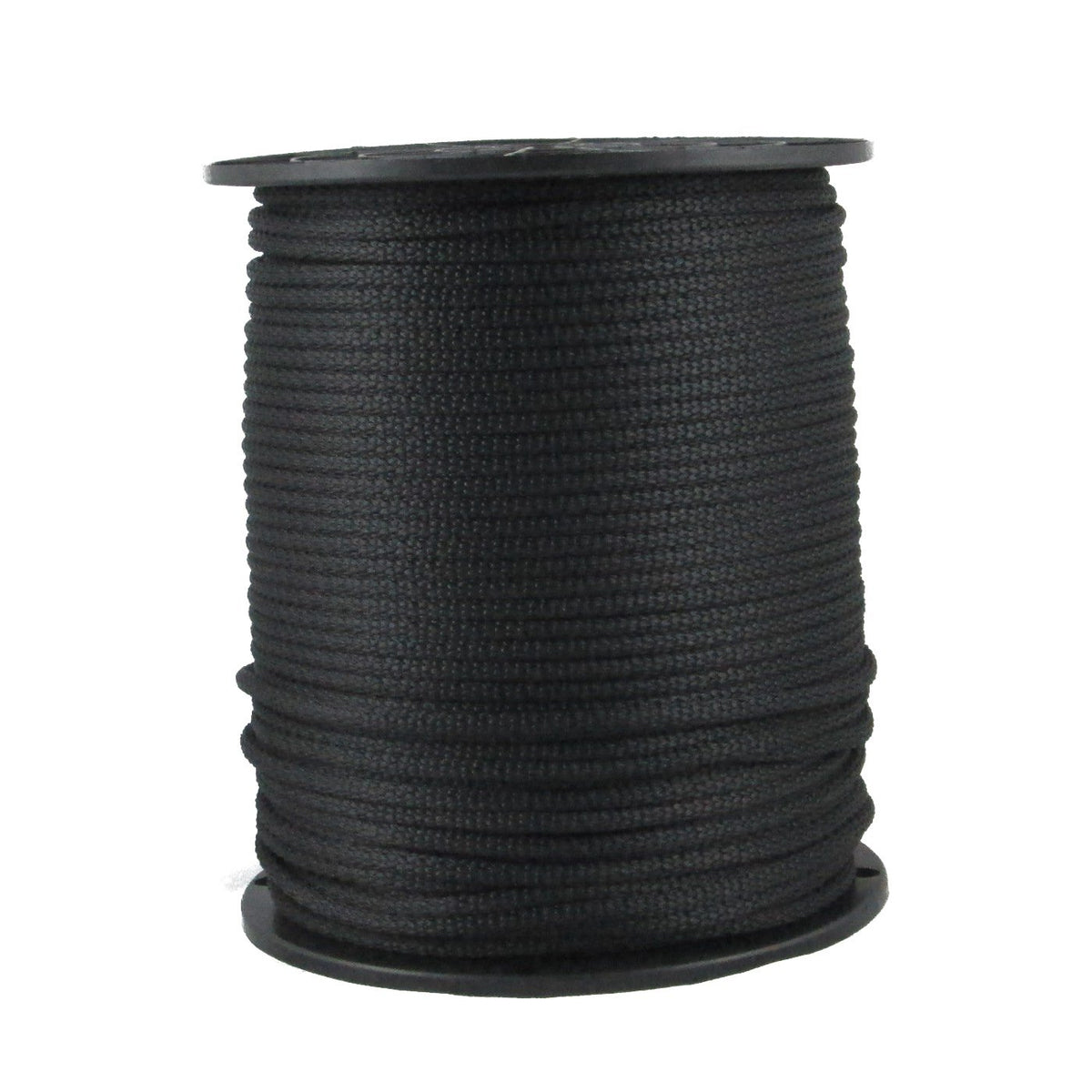 Quality Nylon Rope QNR 3/16 black solid braid on spool for versatile outdoor use