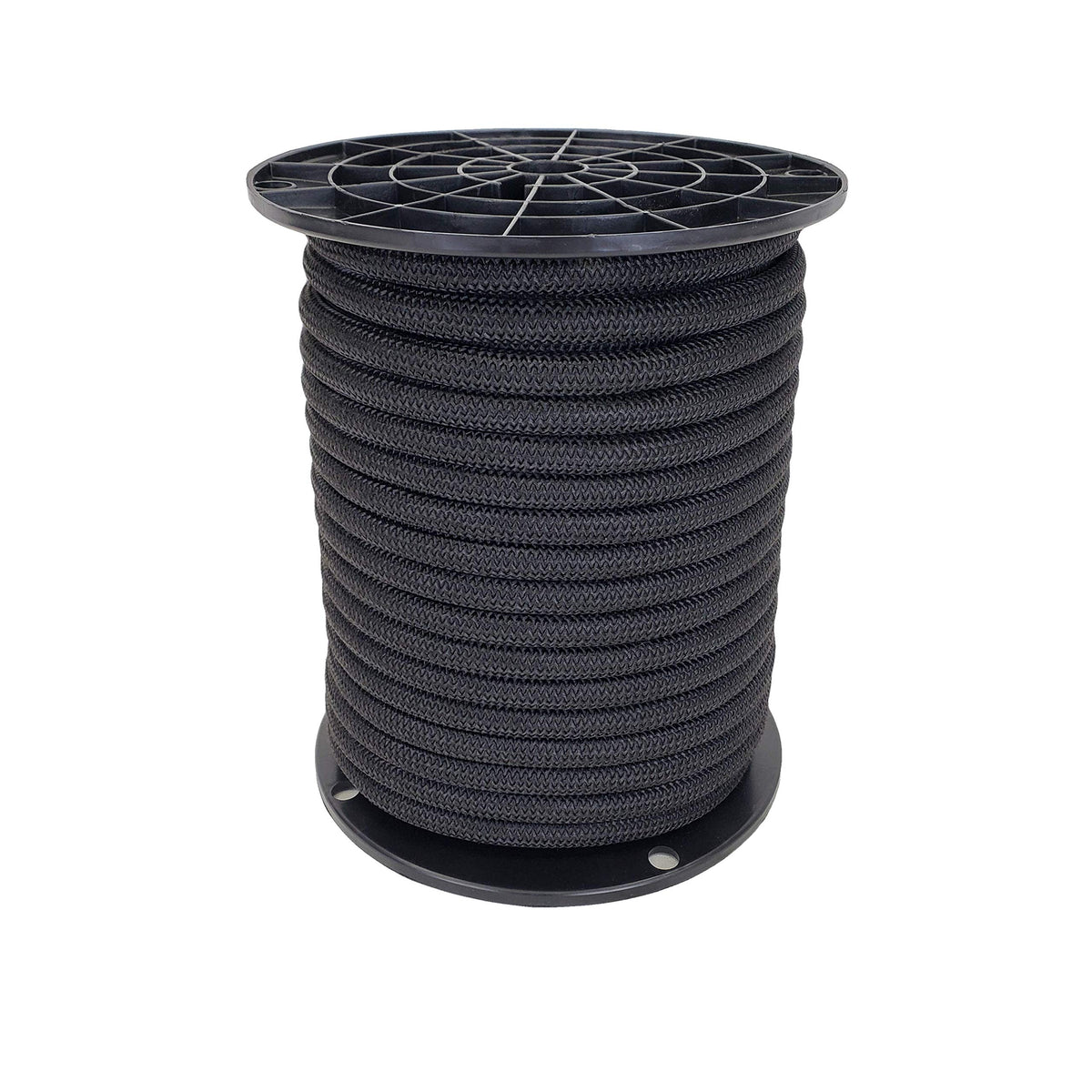 Quality Nylon Rope QNR 38in black shock cord on a spool for outdoor use