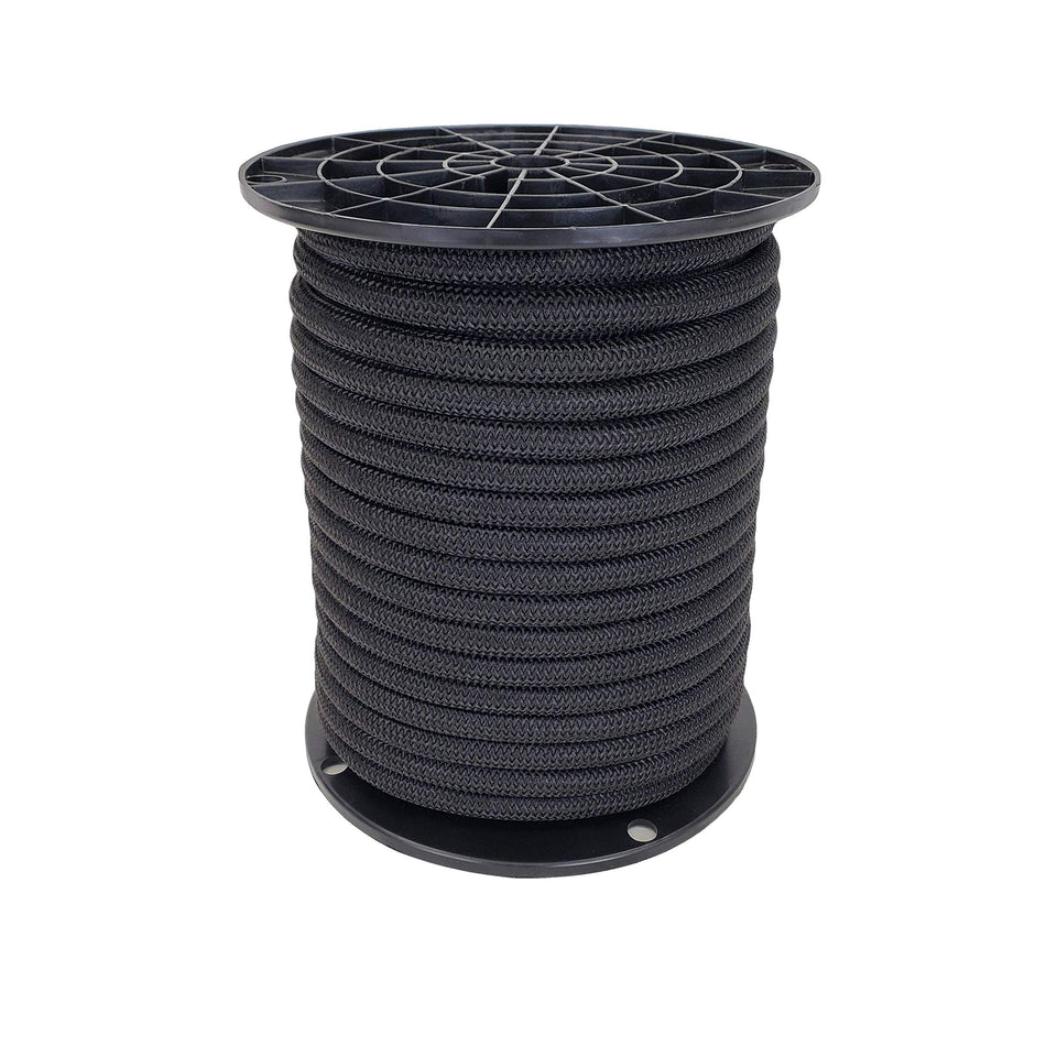 Quality Nylon Rope QNR 38in black shock cord on a spool for outdoor use