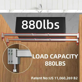 Qualward adjustable sink support pole stainless-steel shows versatile height adjustment.