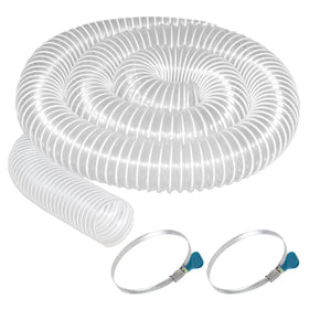 Qucship clear PVC dust hose with viewable interior for quick clog checks