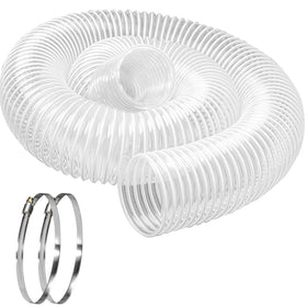 Qucship clear PVC dust hose shows visible airflow for quick checks