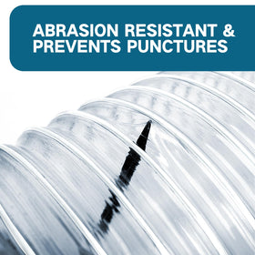 Qucship PVC dust hose 4x20 thickened wall boosts puncture resistance.